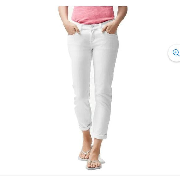 Tommy Bahama Womens New White Ana Twill Ankle Jeans 4 - Picture 1 of 6
